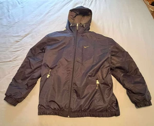 VINTAGE NIKE BLUE INSULATED WINTER JACKET SIZE LARGE FULL ZIP - Picture 1 of 4