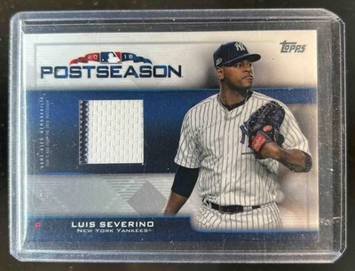 2019 Topps Luis Severino Postseason Performance Patch #5/99 Yankees - Image 1 of 2