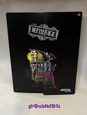MONSTER HIGH Doll Beetlejuice & Lydia Deetz Skullector Dolls 2021 NIB Mattel. - Image 1 of 4