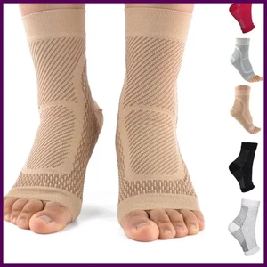 1 par de calcetines de neuropatía, calcetines tobilleros y calcetines de compresión para tendinitis. - Imagen 1 de 27