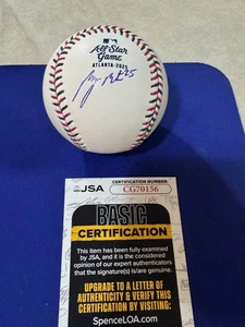 Balón de béisbol All Star OML 2025 firmado por Byron Buxton Minnesota Twins JSA - Imagen 1 de 1