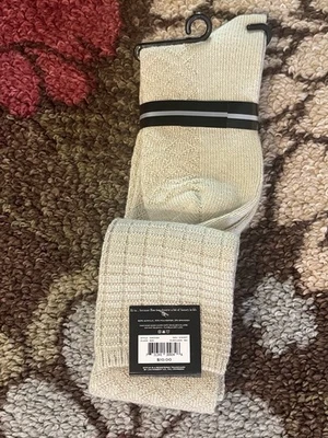 NEW Women Over Knee Long Socks Cream Tan Warm Boots - Image 1 of 2