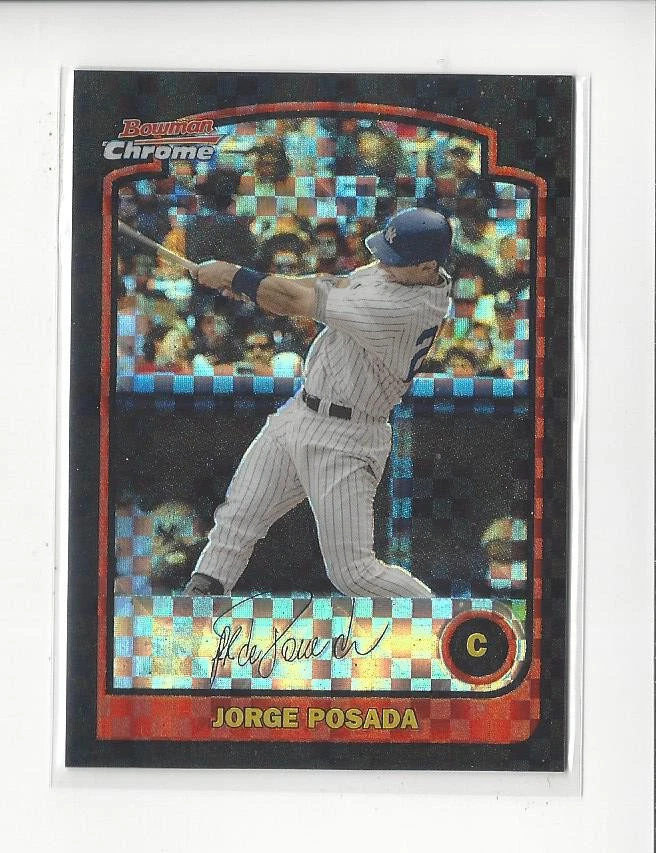 2003 Bowman Chrome X-Fractor #10 Jorge Posada Yankees - Image 1 of 1