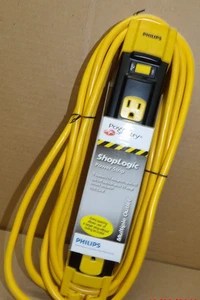 Philips ShopLogic Tira de alimentación 7 tomas Interruptor de alimentación 15 amperios 15' cable - NUEVO - Imagen 1 de 7
