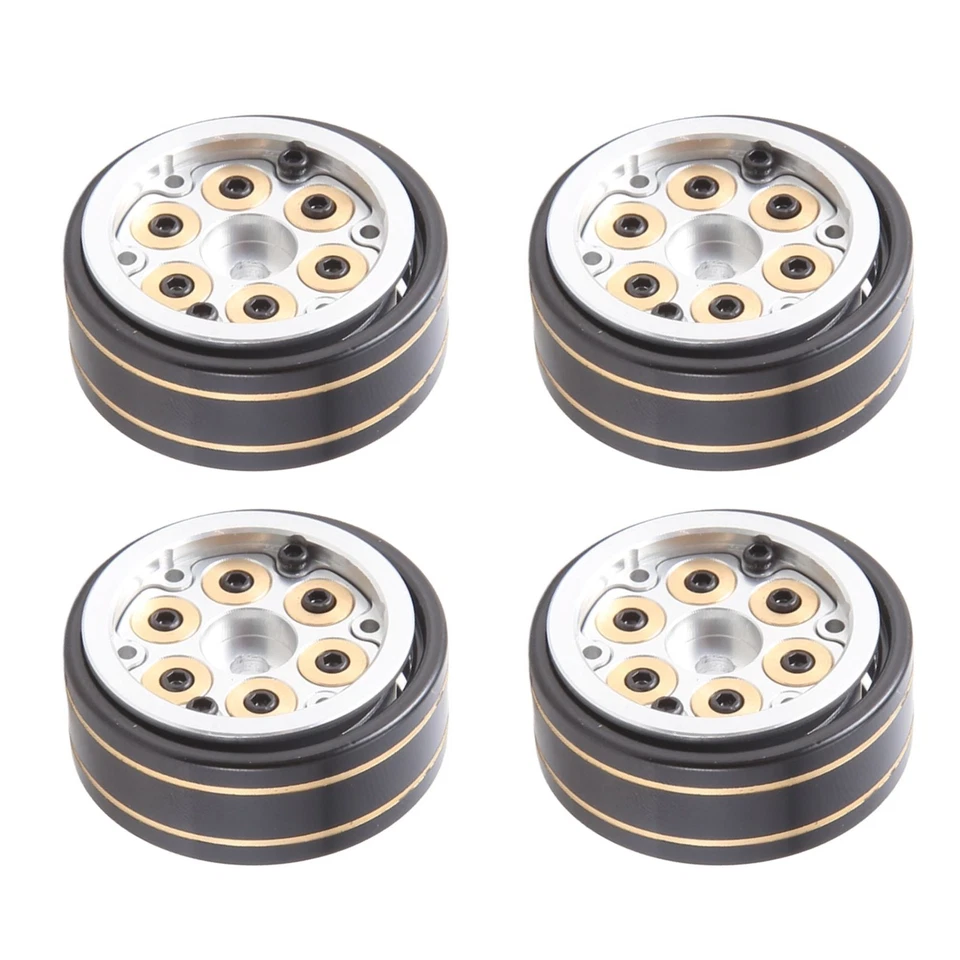 4 Stück 1,0  Mini Beadlock Felgennabe für 1/24 1/18 RC Crawler TRX4M AX8602 - Bild 1 von 1