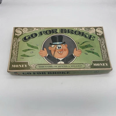 Go For Broke - Board Game - Selchow & Righter - vintage 1965 Not Complete - Image 1 of 4