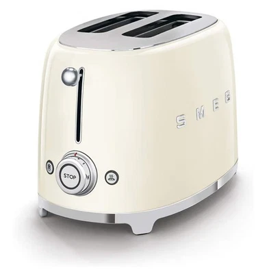 Smeg 2 Slice 50's style Toaster -  Cream colour   - Image 1 of 4