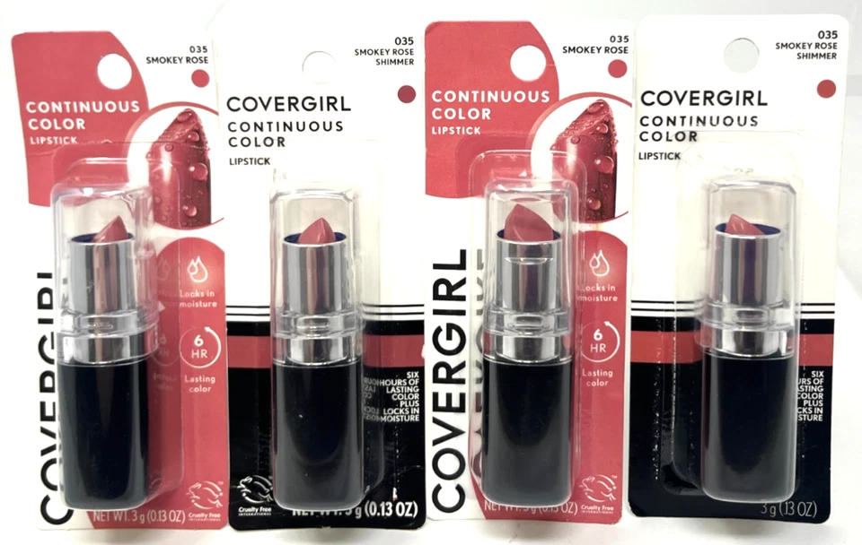 COVERGIRL Lipstick Continuous Color 035 Smokey Rose 2pc
