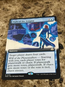 Arte extendido PATH OF THE ENIGMA Magic The Gathering March of the Machine - Imagen 1 de 2