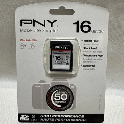 New PNY Professional 16GB/GO MicroSDHC Card - P-SDH16G10H-GE - Image 1 of 3