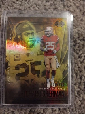 2020 Panini Illusions Richard Sherman #91 Trophy Collection Yellow /149 49ers - Image 1 of 2