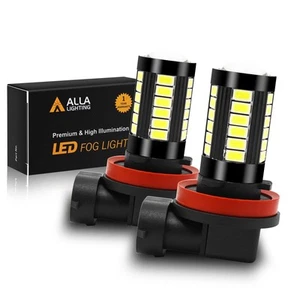 Super Bright H8 H11 LED Fog Lights Bulbs or DRL, 6000K Xenon White H16 H11LL ... - Picture 1 of 9