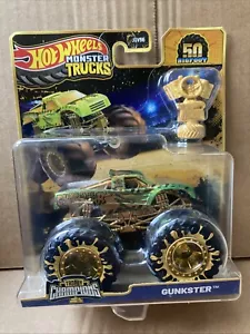 HOT WHEELS DIECAST MONSTER TRUCKS - Trophy Champions -Gunkster- Combined Postage - Picture 1 of 2