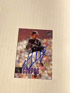 Colorado Rockies MANNY CORPAS Signed Card