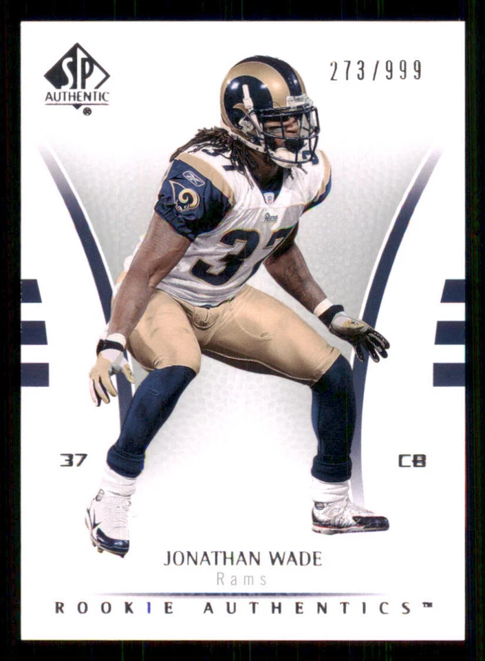 2007 SP Authentic #191 Jonathan Wade RC /999 - Image 1 of 2