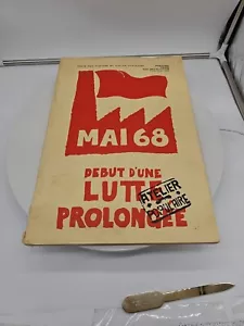 MAI 68 DEBUT DUNE LUTTE PROLONGEE - Revolution Posters - Atelier Populaire -1968 - Picture 1 of 10
