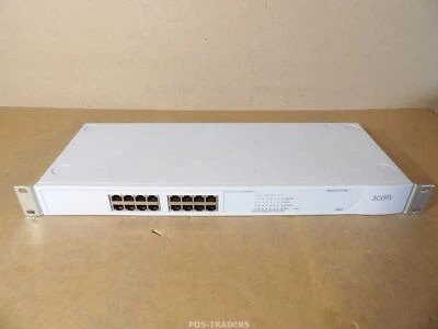Switch 3Com Baseline 2016 3C16470 switch Gigabit Ethernet 16 porte + RACK EARS - Imagen 1 de 4