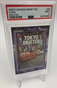 2023 COSMOS DISNEY 100 Trading Card CARS #29 TOKYO DRIFTER SP/288 PSA MINT 9 - Picture 1 of 11
