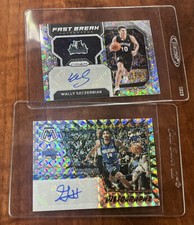 Gary harris Mosiac & Wally Szczberiak Nba Prizm & Mosaic Autograph Cards