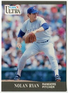 1991 Fleer Ultra #355 Nolan Ryan Texas Rangers - Picture 1 of 2