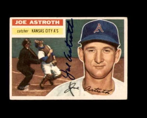 Joe Astroth signed 1956 Topps Kansas City Athletics handsigniert - Bild 1 von 2
