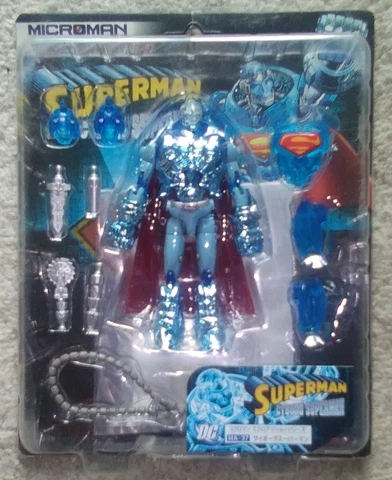 MICROMAN CYBORG SUPERMAN FIGURE MINT IN PACKAGE Cover