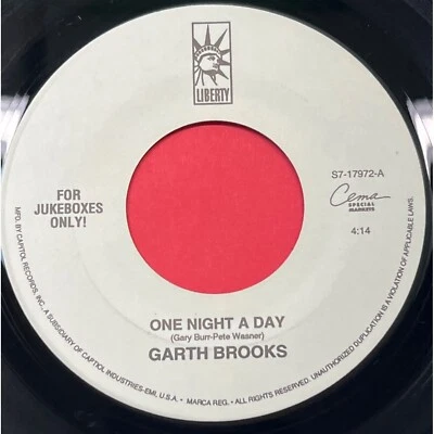 Garth Brooks One Night a Day / Mr. Blue 45 Country Liberty Jukebox 17972 - Image 1 of 4