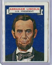 1967 Topps Who Am I? Abraham Lincoln Civil War #25 💥💥🎆 F/G