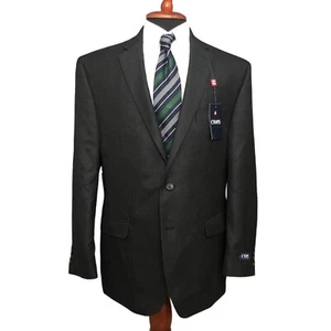 chaps ralph lauren blazer mens 44r dark charcoal jacket new with tags - Picture 1 of 11