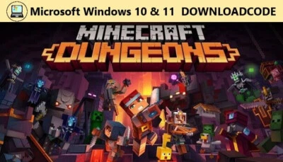 NEU Spiel Minecraft Dungeons für PC Computer Windows 10 11 Game Key Download NEW - Bild 1 von 4