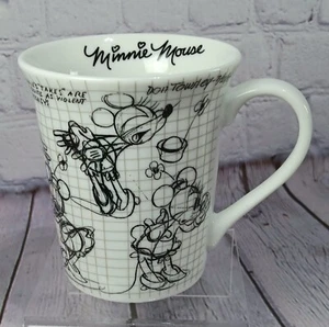Disney Minnie Mouse Coffee Tea Mug Handle ▪︎Dishwasher Safe▪︎SketchBook▪︎NEW⭐ - Picture 1 of 10
