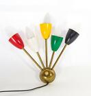 Colorful Wall Sconce Vintage Stilnovo Mid Century 5 Arms Lamps Lighting Sconces