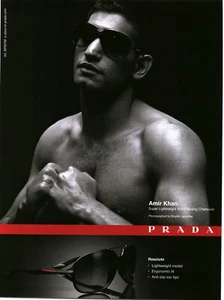 2011 PRINT AD - PRADA FASHION EYEWEAR GLASSES AD - AMIR KHAN BOXING CHAMPION - Picture 1 of 1