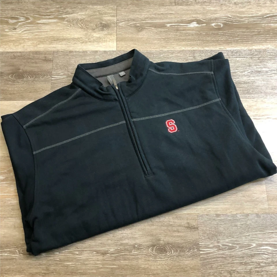 Camisa Pullover Azul Manga Larga Ashworth 1/4 Cremallera Para Hombre Talla XL Foto 1 de 4