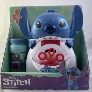 New Disney Lilo & Stitch Battery Operated Bubble Blower Machine With Solution - Picture 1 of 3
