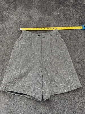 Pantalones Cortos De Colección Norton McNaughton Para Mujer Talla 8 Negro Blanco Forrados de Lana Espiga Foto 1 de 4