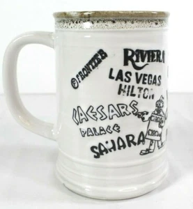 Las Vegas Vintage Coffee Cup Mug Shows Caesars, Sahara, Dunes Stardust, More! - Picture 1 of 6