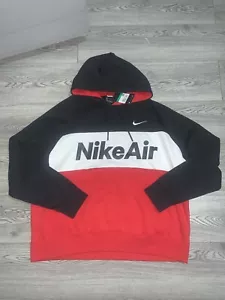 Sudadera con capucha para hombre Nike Air Max talla XL CJ4824-011 roja/negra - Imagen 1 de 4
