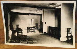 RP DR. JOHNSON's DICTIONARY GARRETT Garratt London UK Author Samuel Johnson RPPC - Picture 1 of 2