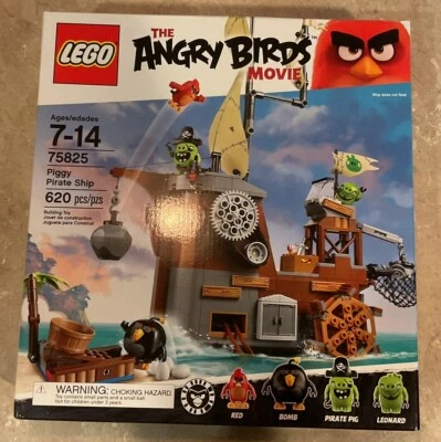 LEGO The Angry Birds Movie 2016: Piggy Pirate Ship (75825) Nuevo en caja La caja tiene problemas Foto 1 de 4