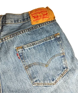 LEVI’S 501 Men’s Jeans 34x34 VTG Western Core Cowboy Workwear Denim nice worn us - Picture 1 of 7