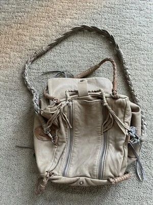 Bolso de mujer ISABEL MARANT bolso de hombro a rayas trenzadas beige tostado cuero de becerro Foto 1 de 4
