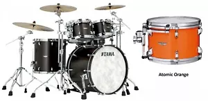 Tama STAR Walnut Shell Kit 4 Pieces - TW42RZS-AMOAtomic Orange/Chrome - Picture 1 of 1