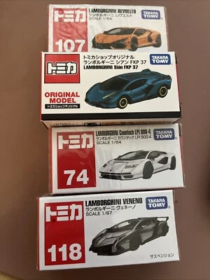 Tomica (Lamborghini Revuelto, Sian FKP 37, Countach 800-4, Veneno) Foto 1 de 2