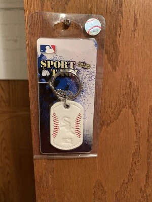 Chicago White Sox NEW Sport Tagz Dog Tag Logo Key Chain Necklace MLB Baseball - Image 1 of 4