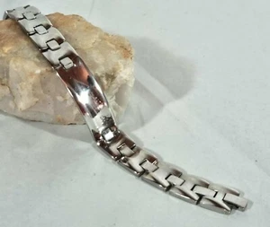 Pastiche Stainless Steel Link Bracelet – Modern Polished Finish, Unisex Design - Bild 1 von 5
