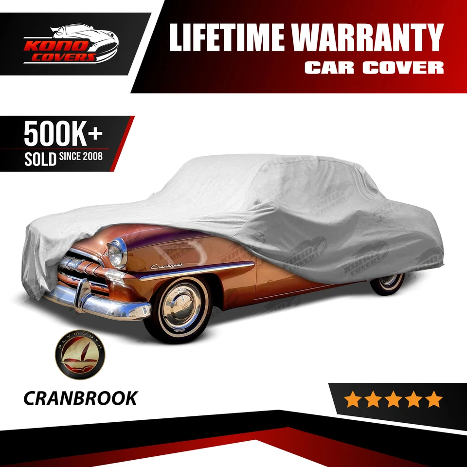 Cubierta de coche impermeable de 4 capas Plymouth Cranbrook 1951 1952 1953 Foto 1 de 4