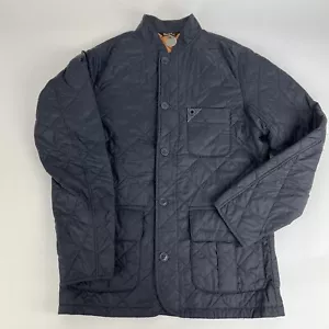 Barbour Para Hombre Cedric Gran Abrigo Chaqueta Azul Acolchado Pequeño Ligero Abrigo de Bolsillo - Imagen 1 de 10