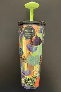 STARBUCKS UFO Bicchiere Glow In Dark 24 Oz Venti Nuovo con etichette Edizione Limitata 2024 Autunno - Foto 1 di 6