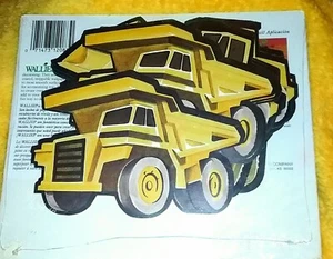 WALLIES Big Trucks Wallpaper Cutouts Bulldozer Bucket Dump Truck Construction  - Picture 1 of 6